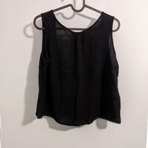 Little black camisole.